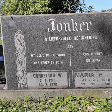 JONKER Cornelius W. 1912-1978 & Maria E.J. 1918-2008