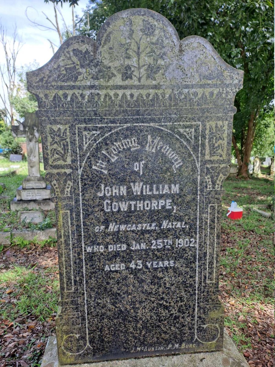 GOWTHORPE John William -1902