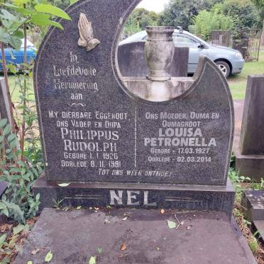 NEL Philippus Rudolph 1926-1991 & Louisa Petronella 1927-2014