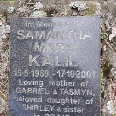 KALIL Samantha Mary 1969-2001