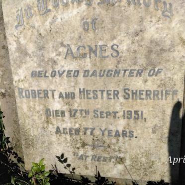 SHERRIFF Agnes -1951