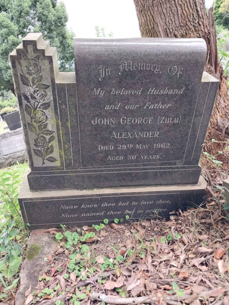 ALEXANDER John George -1962