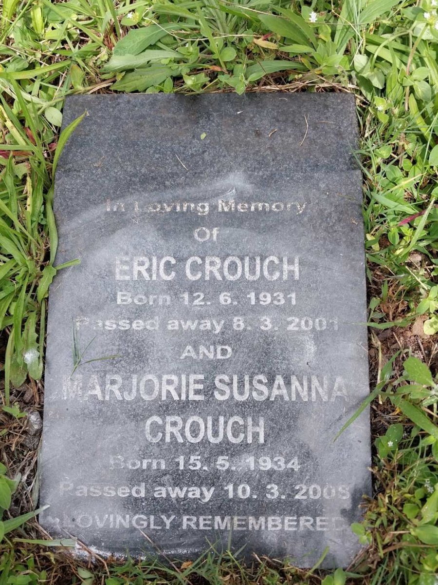 CROUCH Eric 1931-2001 :: CROUCH Marjorie Susanna 1934-2008