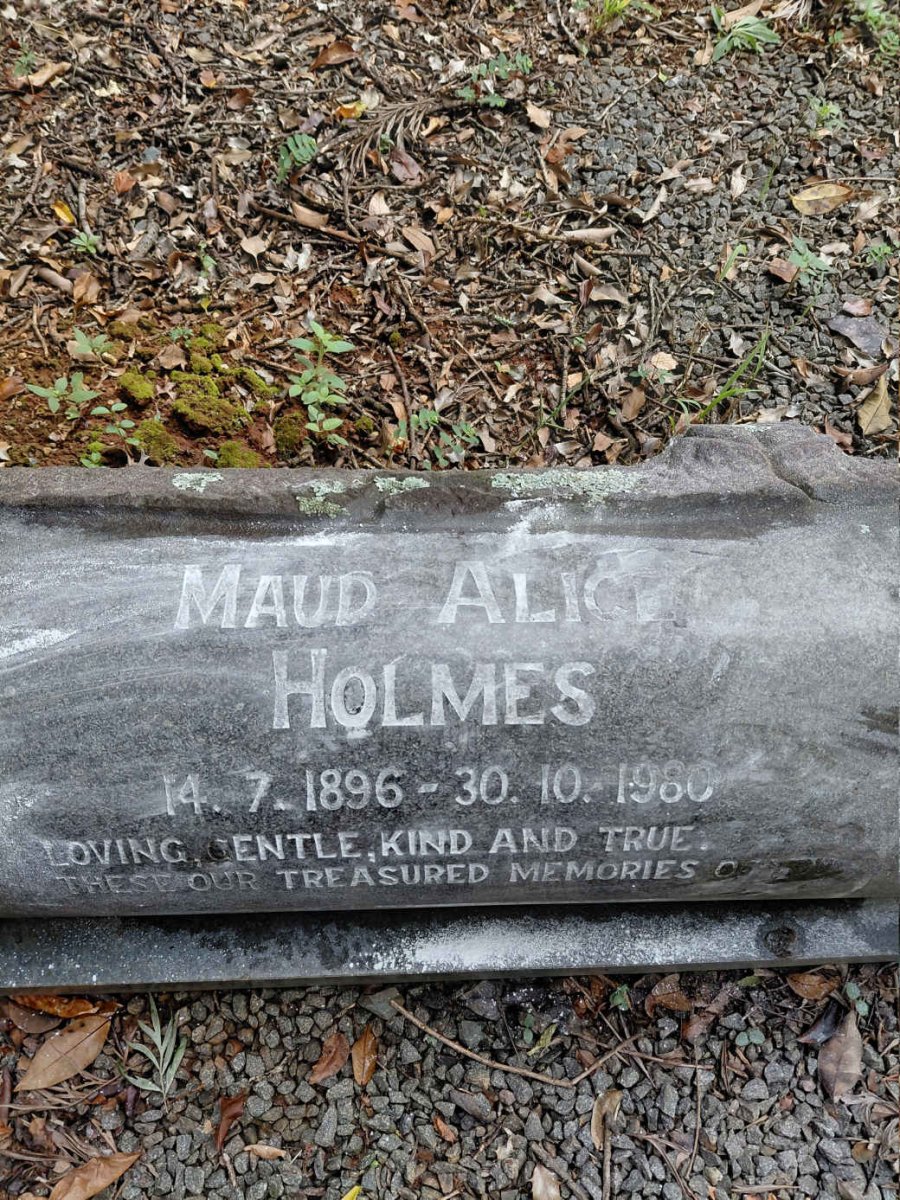 HOLMES Maud Alice 1896-1980