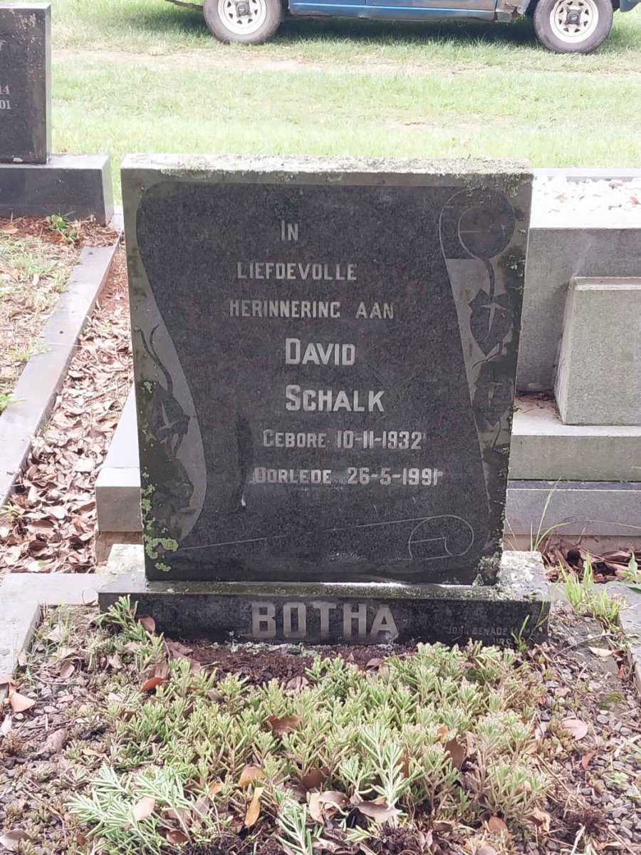 BOTHA David Schalk 1932-1991