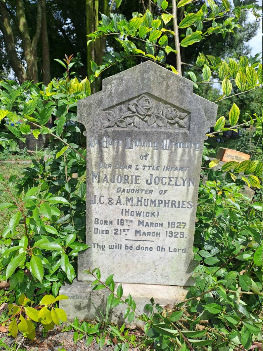HUMPHRIES Majorie Jocelyn 1927-1929