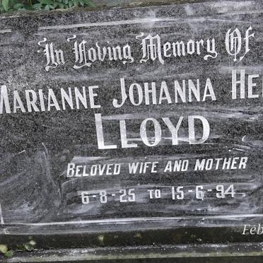 LLOYD Marianne Johanna Helene 1925-1994