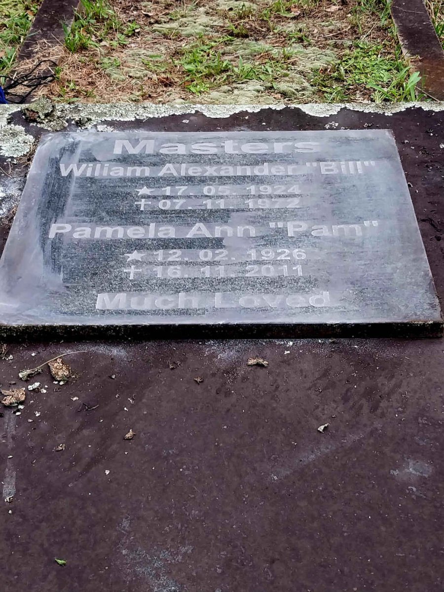 MASTERS William Alexander 1924-1972 & Pamela Ann 1926-2011