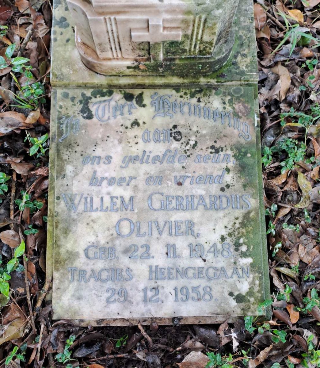 OLIVIER Willem Gerhardus 1948-1958