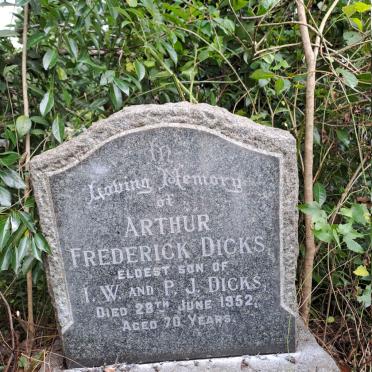 DICKS Arthur Frederick -1952