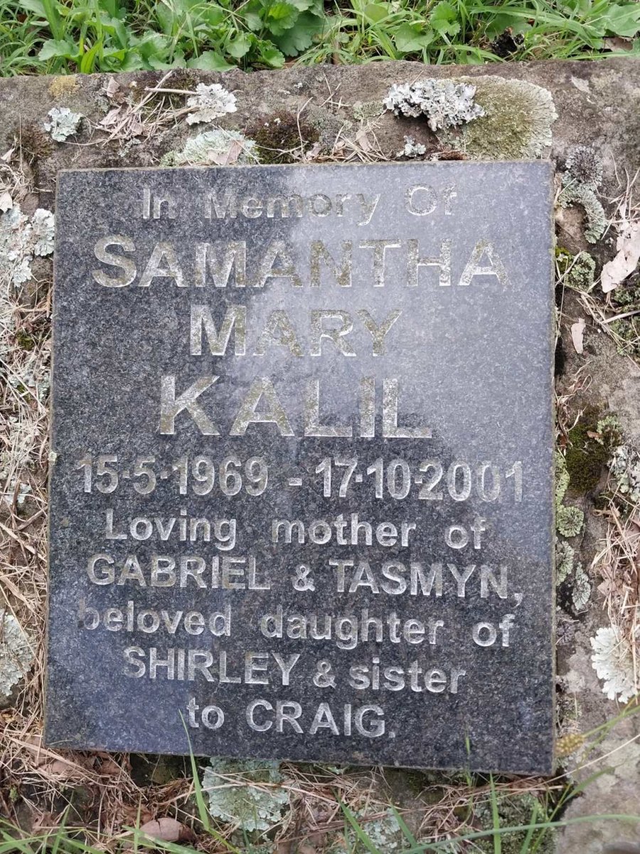 KALIL Samantha Mary 1969-2001
