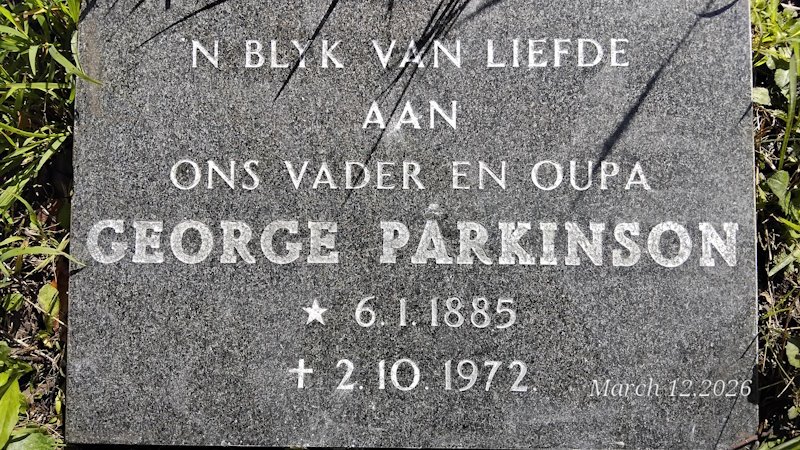PARKINSON George 1885-1972