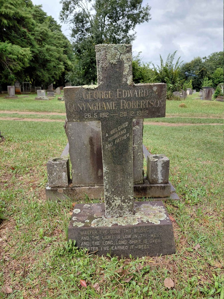ROBERTSON George Edward, CUNYNGHAME 1912-1982