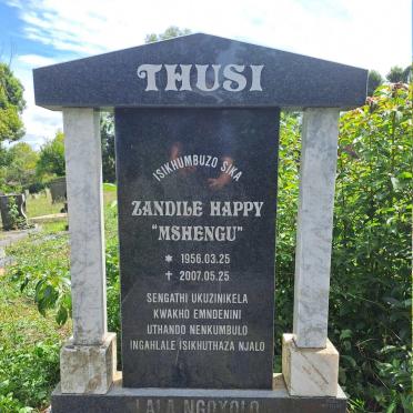 THUSI Zandile Happy 1956-2007