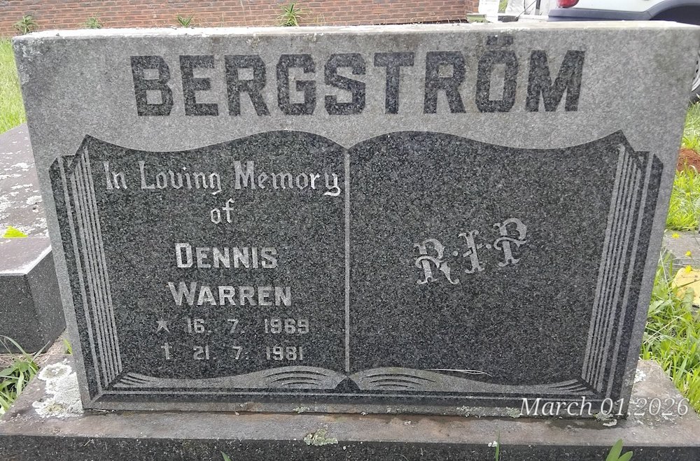 BERGSTROM Dennis Warren 1969-1981