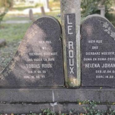 ROUX Tobias, le 1906-1977 & Helena Johanna 1919-1990