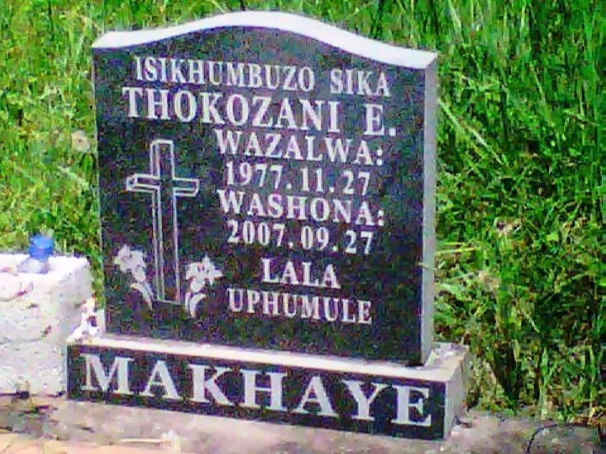 MAKHAYE Thokozani E 1977-2007
