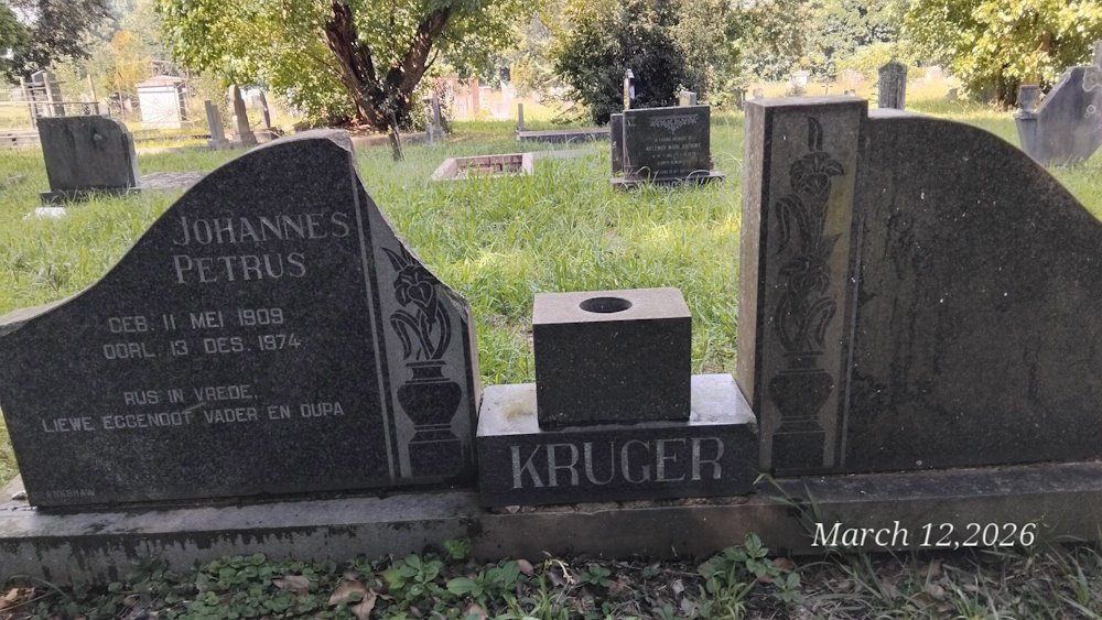 KRUGER Johannes Petrus 1909-1974