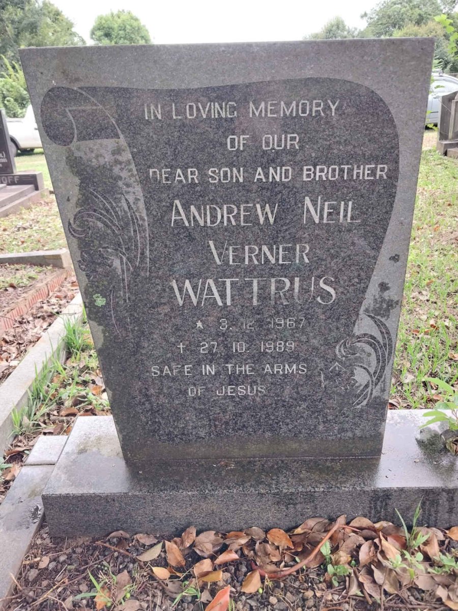 WATTRUS Andrew Neil Verner 1967-1989