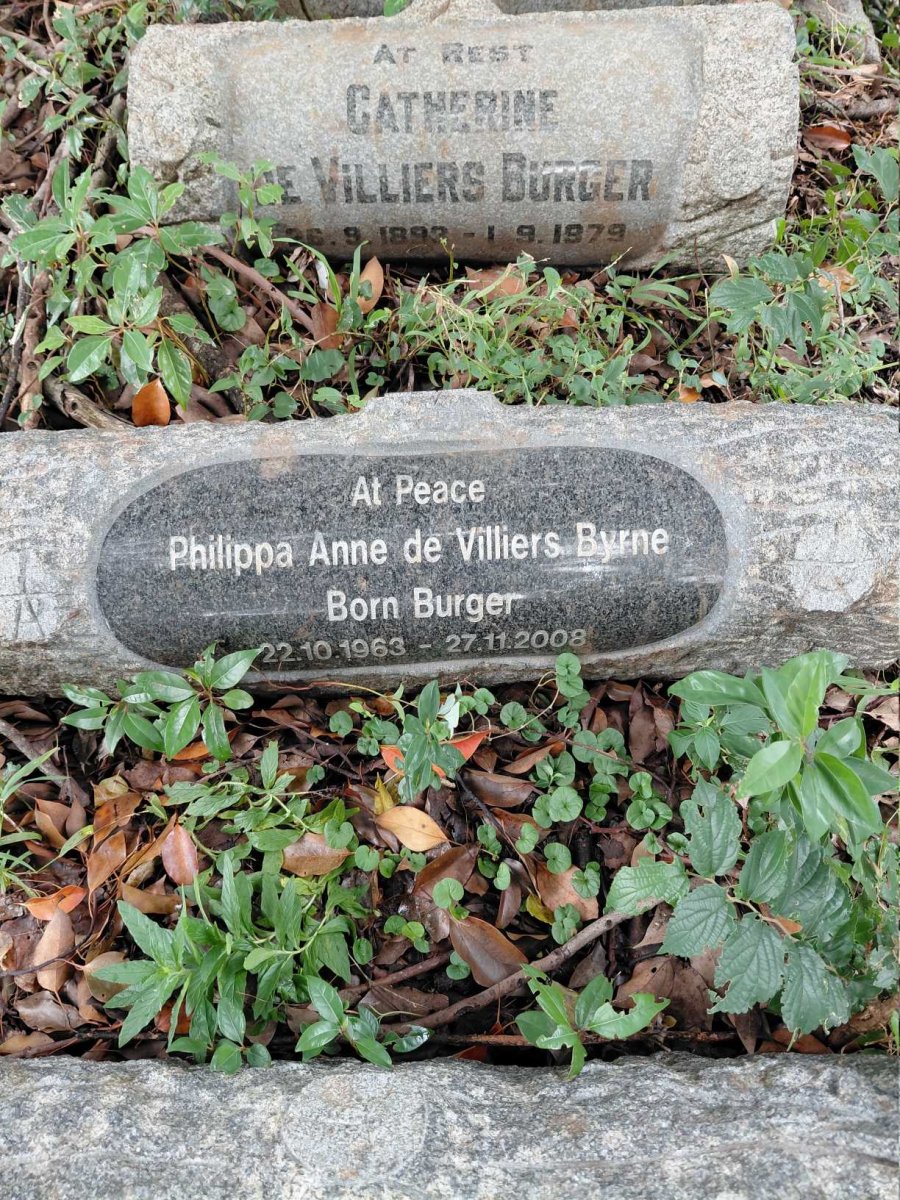 BURGER David De Villiers 1896-1952 & Catherine 1893-1979 :: BURGER Christopher George De Villiers 1935-2014 :: BYRNE Philippa Anne De Villiers nee BURGER 1963-2008_4