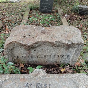 BURGER David De Villiers 1896-1952 & Catherine 1893-1979 :: BURGER Christopher George De Villiers 1935-2014 :: BYRNE Philippa Anne De Villiers nee BURGER 1963-2008_2