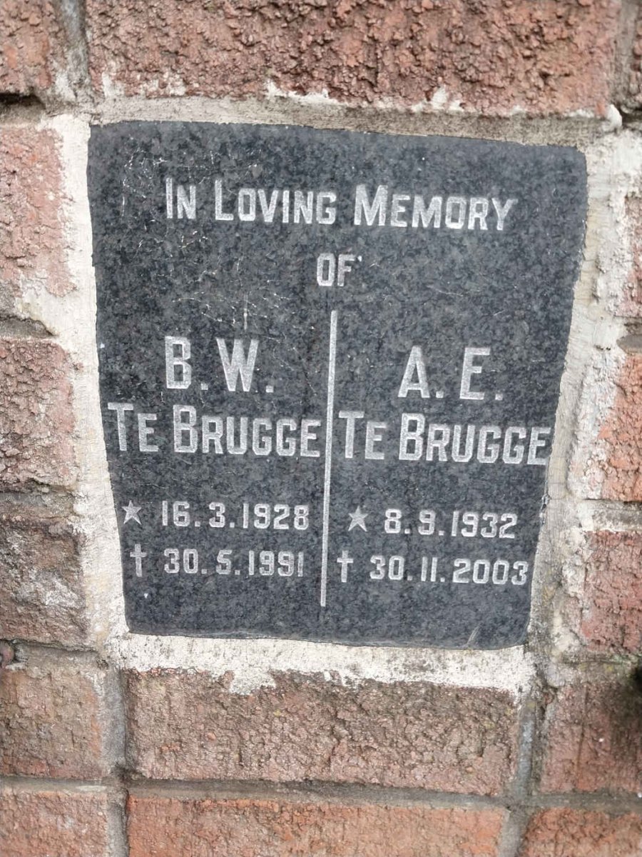 BRUGGE B.W., te 1928-1991 & A.E. 1932-2003