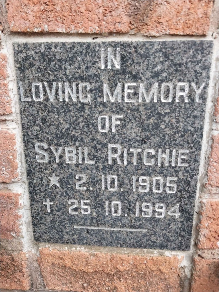 RITCHIE Sybil 1905-1994