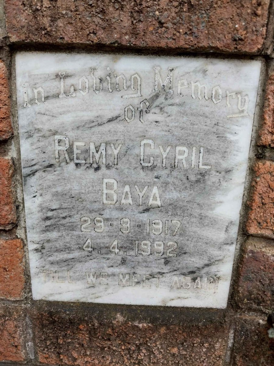BAYA Remy Cyril 1917-1992