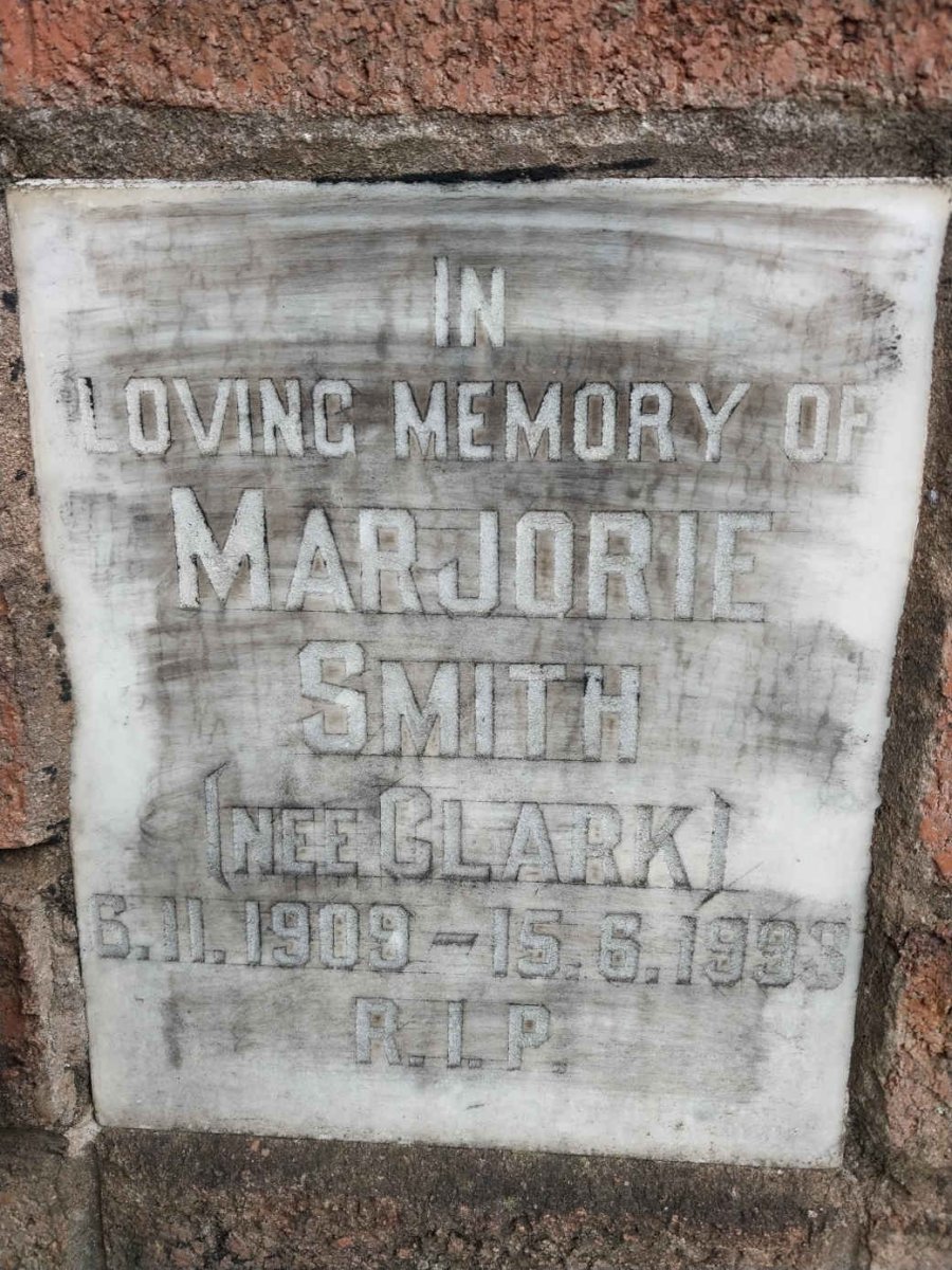 SMITH Marjorie nee CLARK 1909-1993