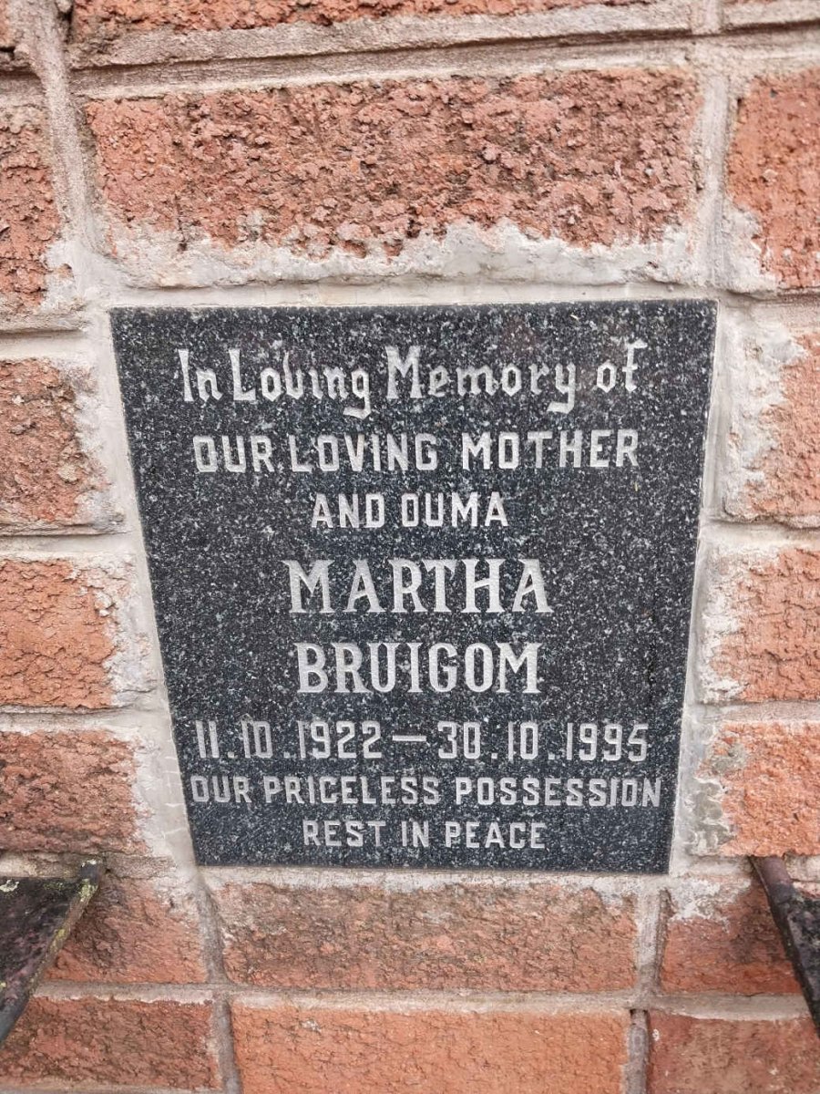 BRUIGOM Martha 1922-1995