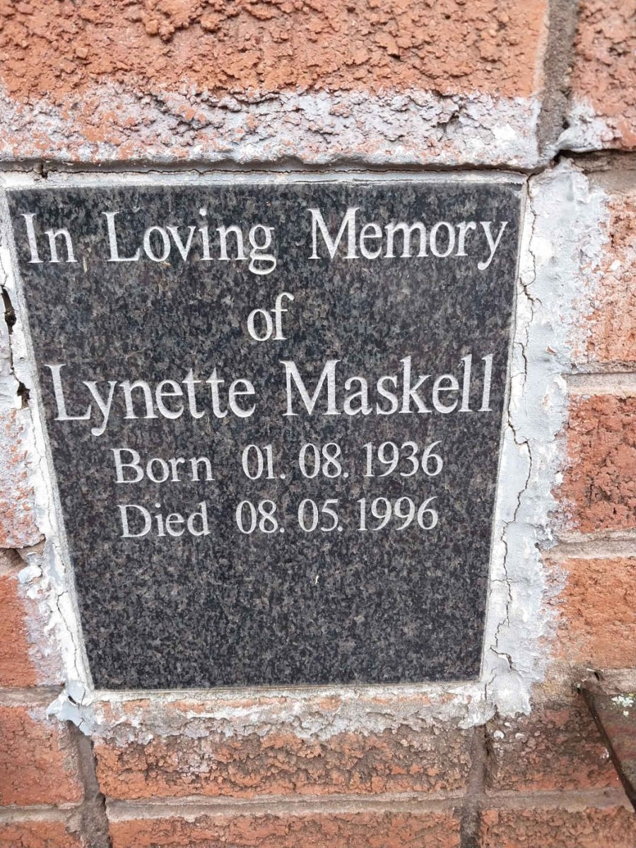 MASKELL Lynette 1936-1996