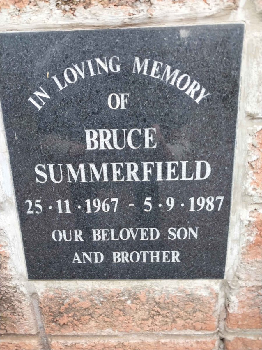 SUMMERFIELD Bruce 1967-1987