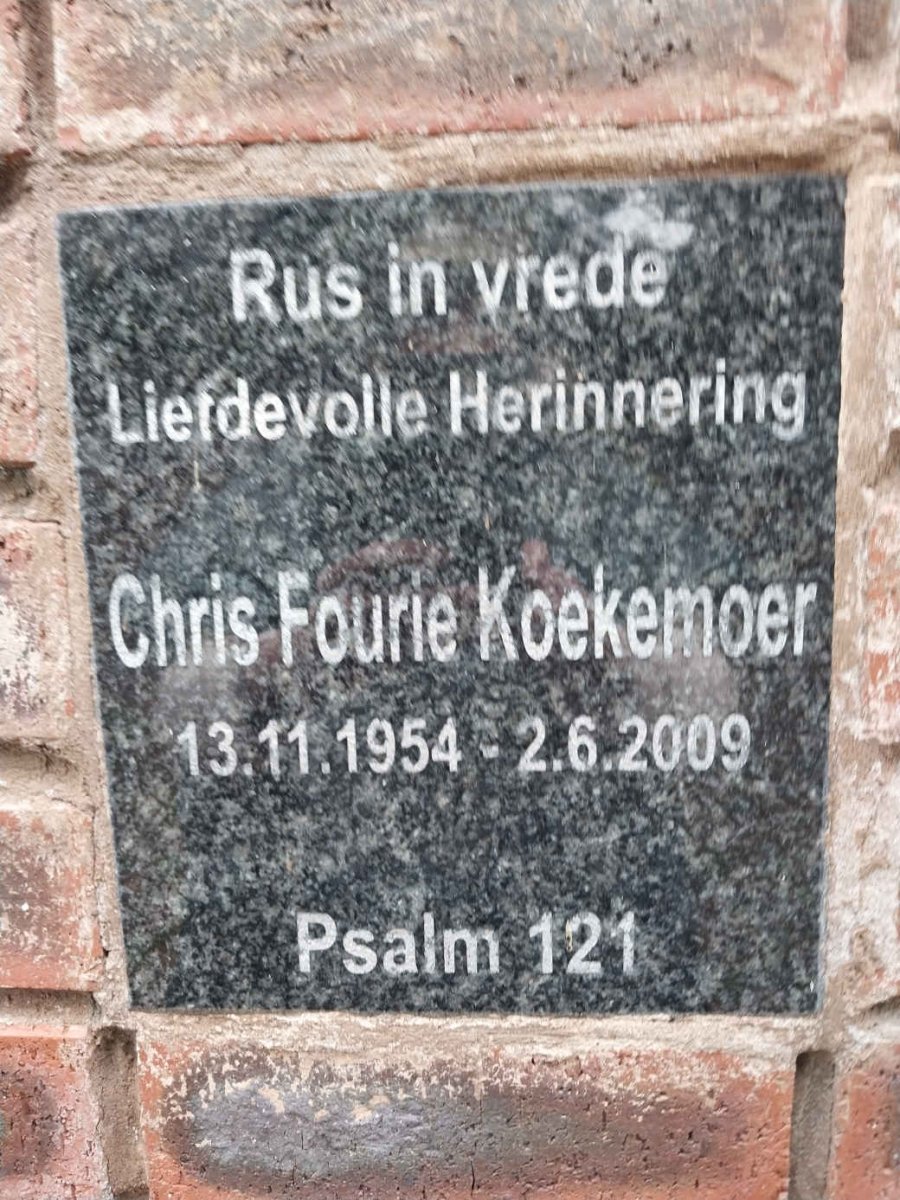 KOEKEMOER Chris Fourie 1954-2009