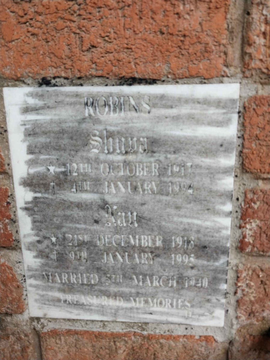 ROBINS Sh??a 1917-1994 Nan 1918-1995