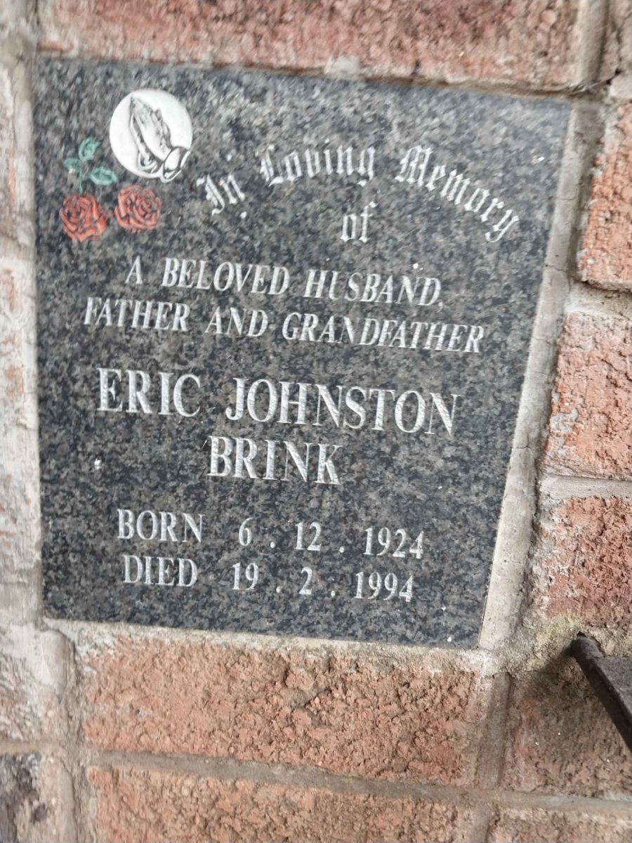 BRINK Eric Johnston 1924-1994