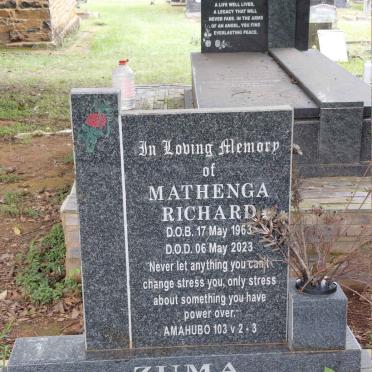 ZUMA Mathenga Richard 1963-2023
