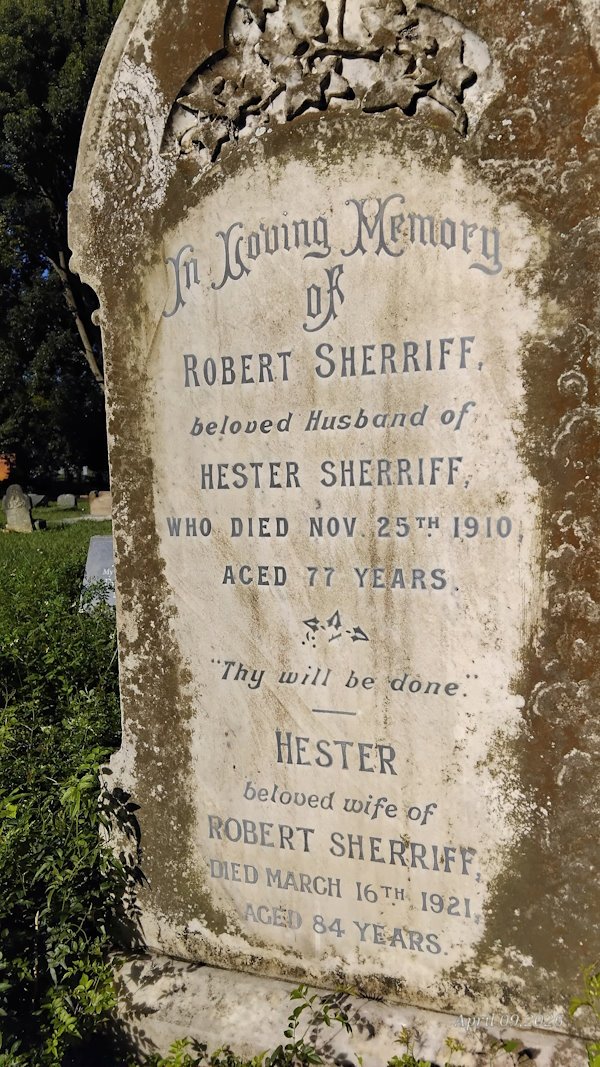 SHERRIFF Robert -1921 & Hester -1910