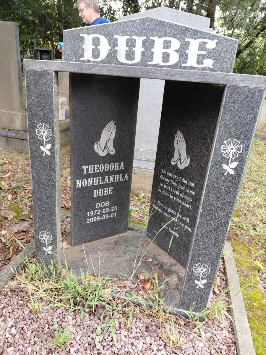 DUBE Theodora Nonhlanhla 1972-2009