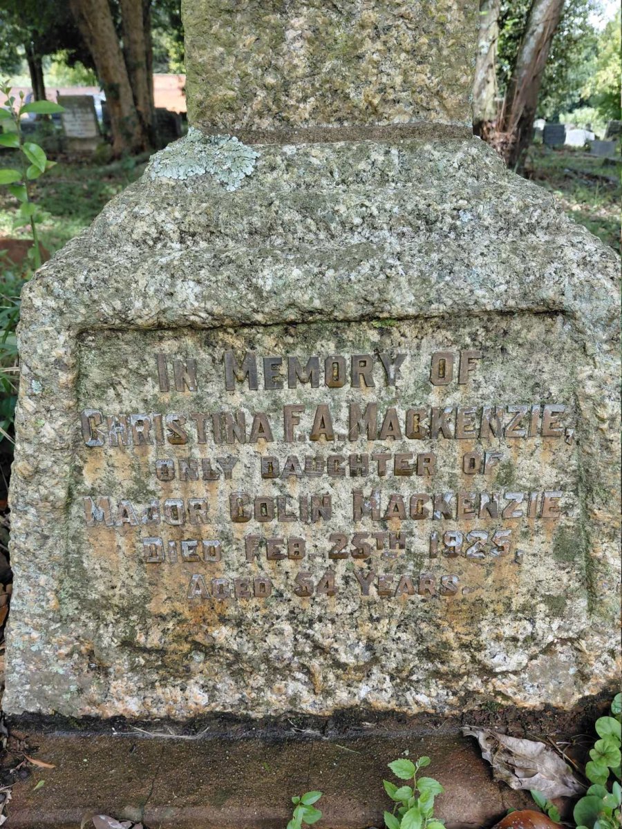 MACKENZIE Christina F.A. -1925