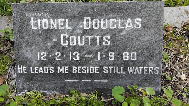 COUTTS Lionel Douglas 1913-1980