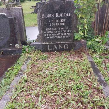 LANG Boris Rudolf 1930-1991