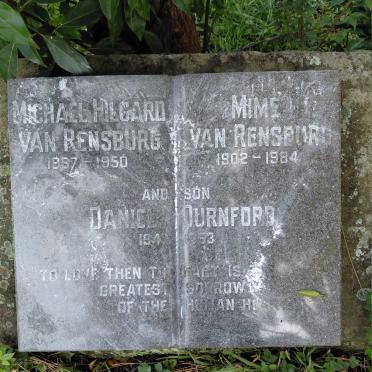 RENSBURG Michael Hilgard, van 1897-1950 & Mime 1902-1984 :: VAN RENSBURG Daniel Durnford