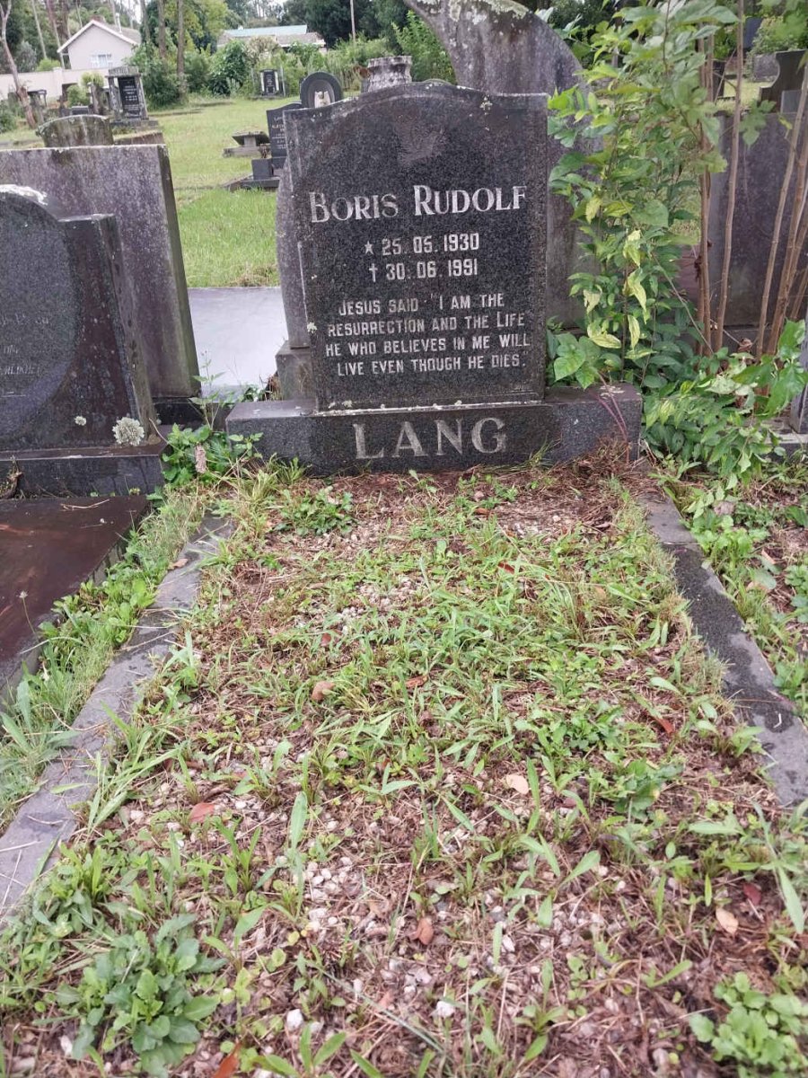 LANG Boris Rudolf 1930-1991