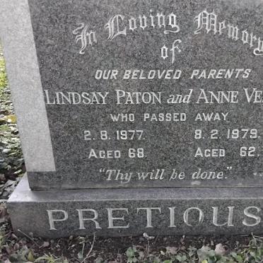 PRETIOUS Lindsay Paton -1977 & Anne Verdun -1979