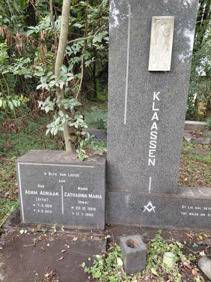 KLAASSEN Adam Adriaan 1928-1972 & Catharina Maria 1928-1983