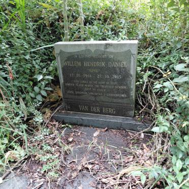 BERG Willem Hendrik Daniel, van der 1944-2015