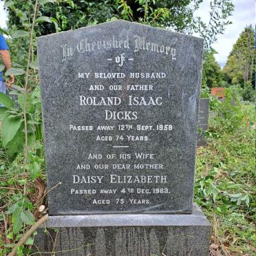 DICKS Roland Isaac -1958 & Daisy Elizabeth -1963