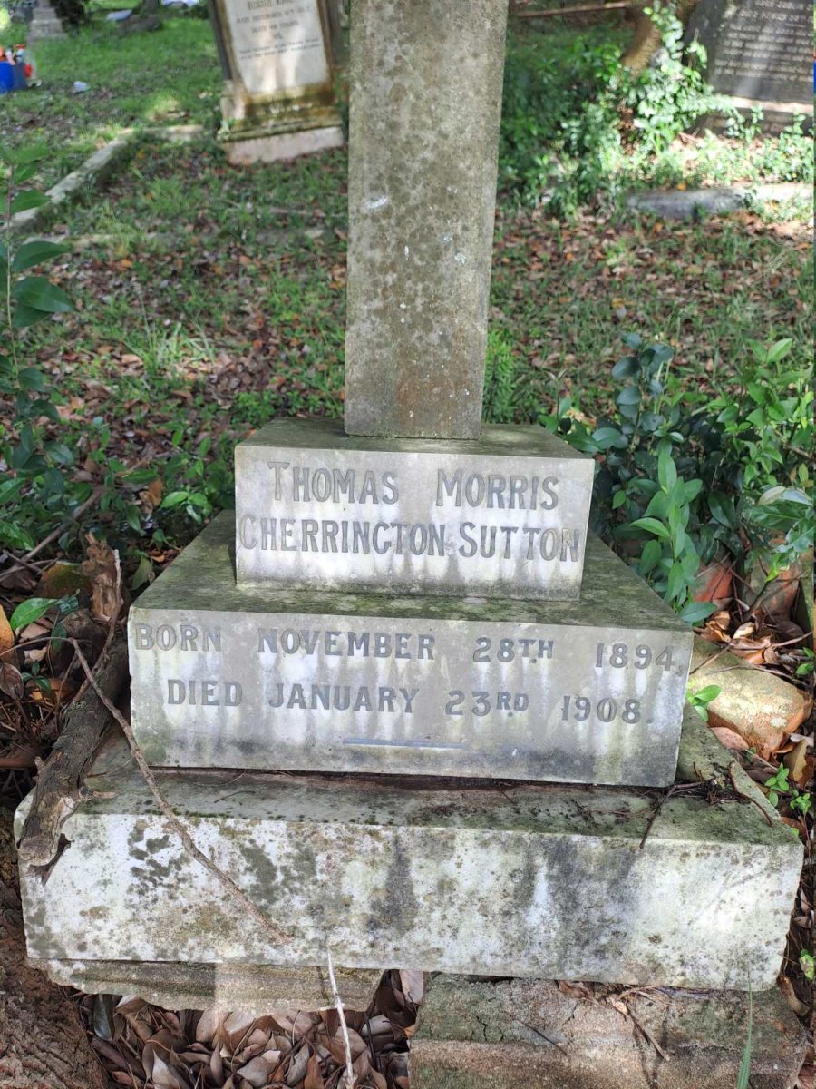 SUTTON Thomas Morris Cherrington 1894-1908