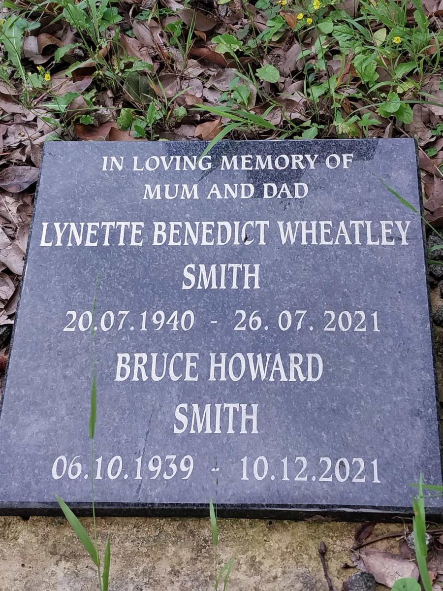 SMITH Bruce Howard 1939-2021 & Lynette Benedict Wheatley 1940-2021