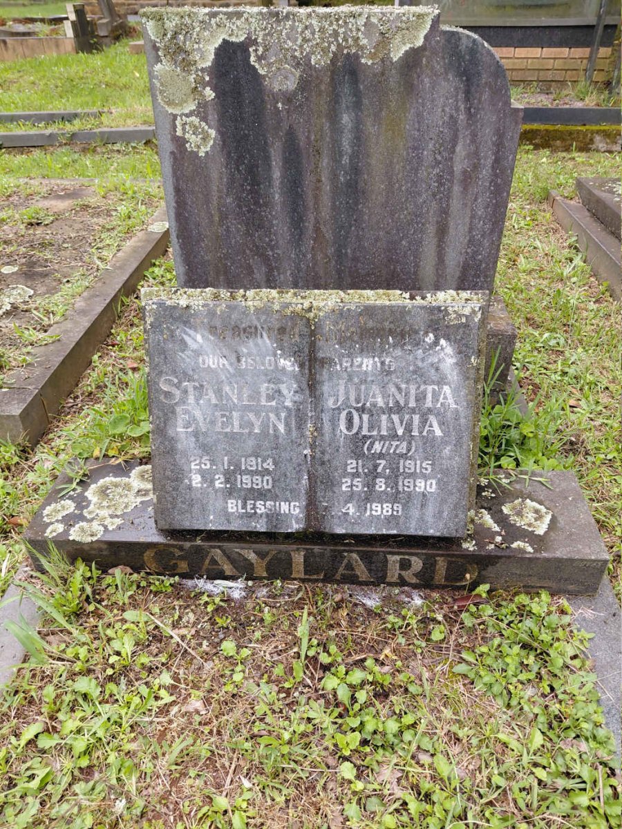 GAYLARD Stanley Evelyn 1914-1990 & Juanita Olivia 1915-1990